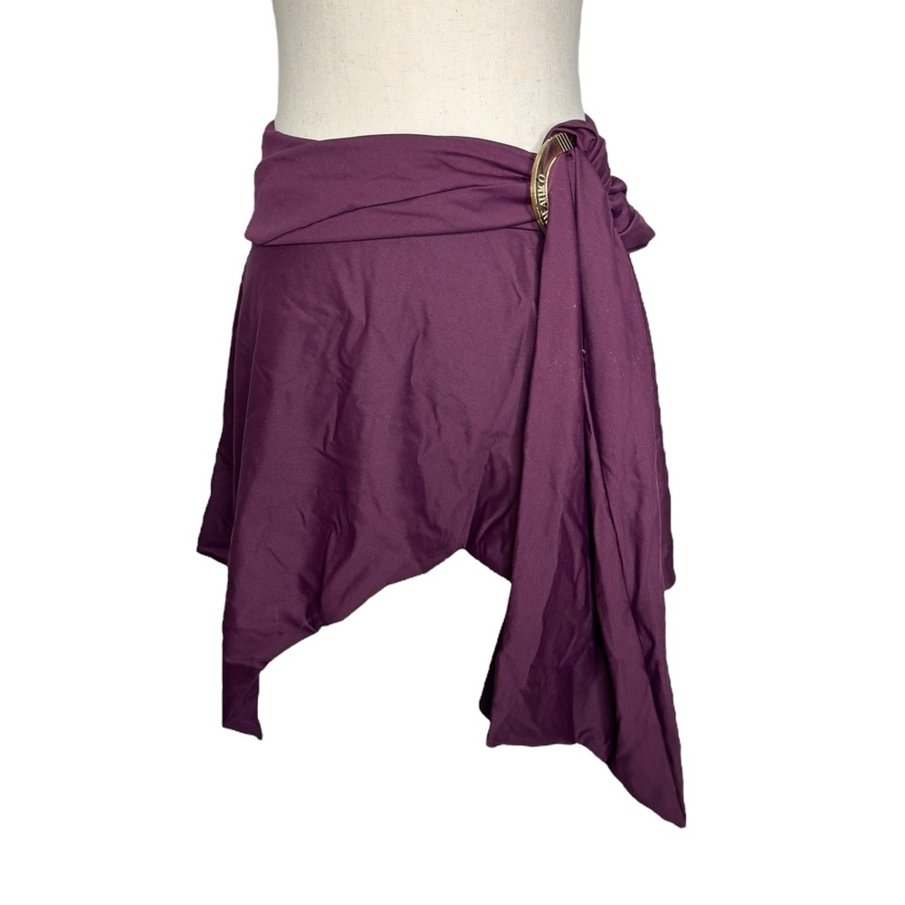 The Attico Plum Purple‎ Wrap Skirt